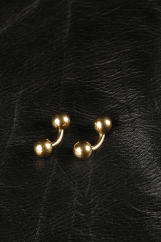 Paire de boutons de manchette double