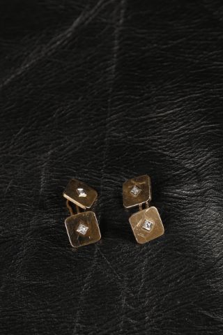 Paire de boutons de manchette double