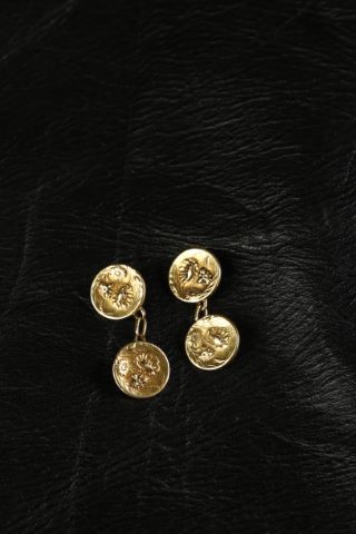 Paire de boutons de manchette double
