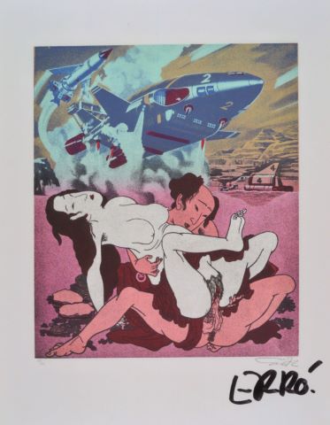 Erró (né en 1932) 3 photographies d’œuvres