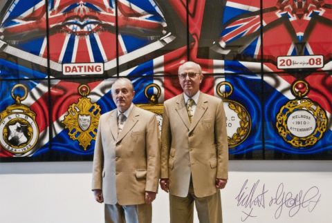 Gilbert et George (nés en 1943 et 1942) 5 cartes...
