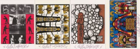 Gilbert et George (nés en 1943 et 1942) 4 cartes...