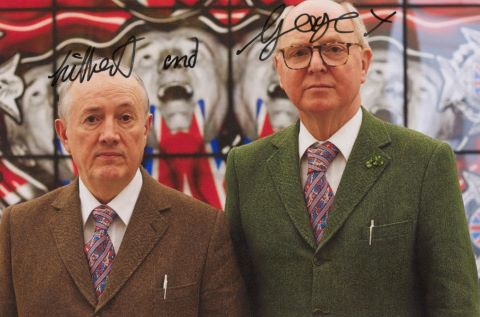 Gilbert et George (nés en 1943 et 1942) 3 cartes...