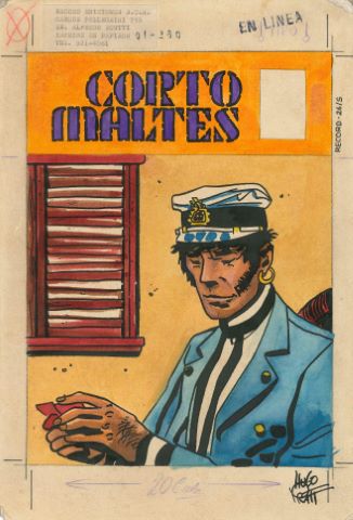 Corto Maltes, étude pour une couverture de la revue parue…