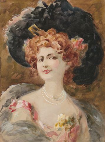 Portrait d’élégante