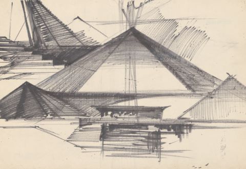 Paul Mantes (1921-2004) Pyramides