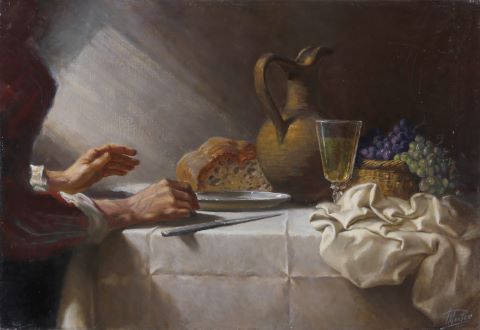 Paul Mantes (1921-2004) Le Repas