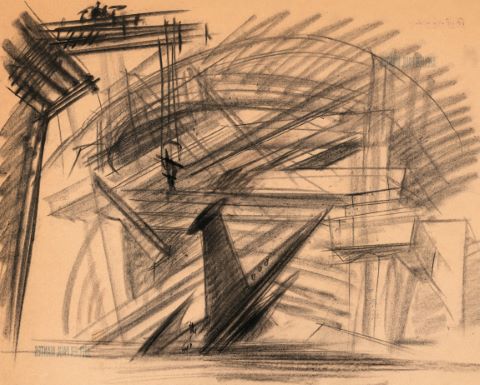 Paul Mantes (1921-2004) Chantier