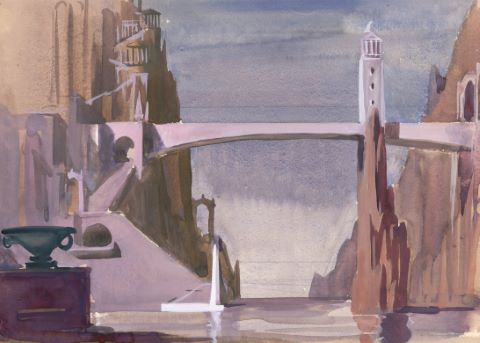Paul Mantes (1921-2004) Pont fantastique