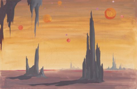 Paysage futuriste