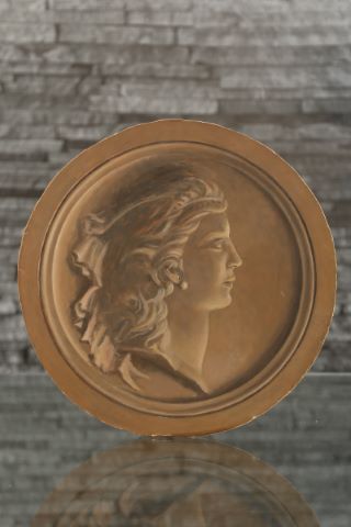 Paul Mantes (1921-2004) Médaillon en trompe-l’œil