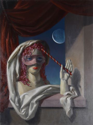 Paul Mantes (1921-2004) Composition surréaliste