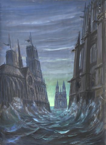 Paul Mantes (1921-2004) Cathédrales englouties