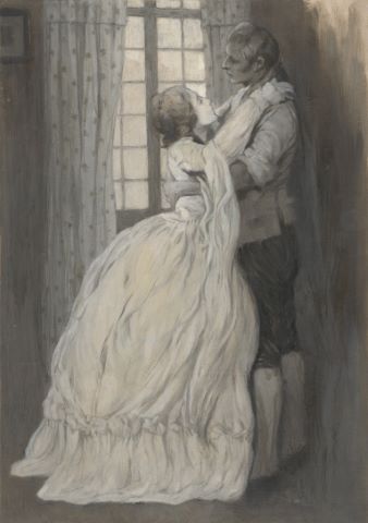 Manuel Orazi (1860-1934) Lucile en sanglotant...