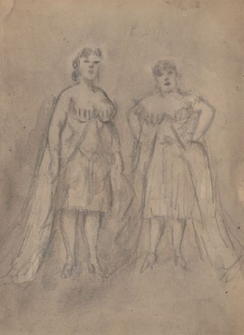 Constantin Guys (1802-1892) Deux grisettes