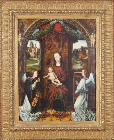 La Vierge à l'Enfant entourée d'anges