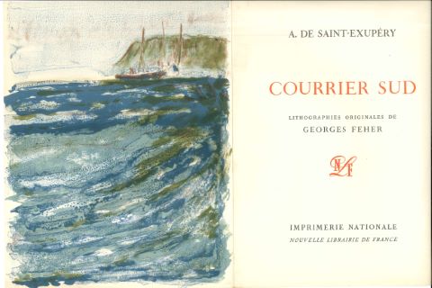 Saint-Exupéry et Georges Feher Deux feuillets...