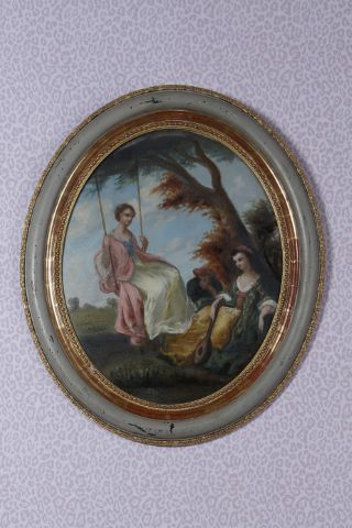 École de la fin du XIXe siècle La Balançoire