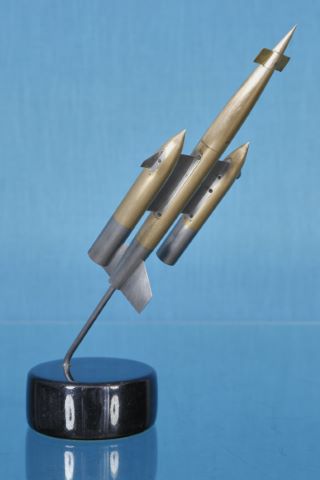 Maquette de soufflerie du missile cible CT.40/CT.41 réalisée par Nord…