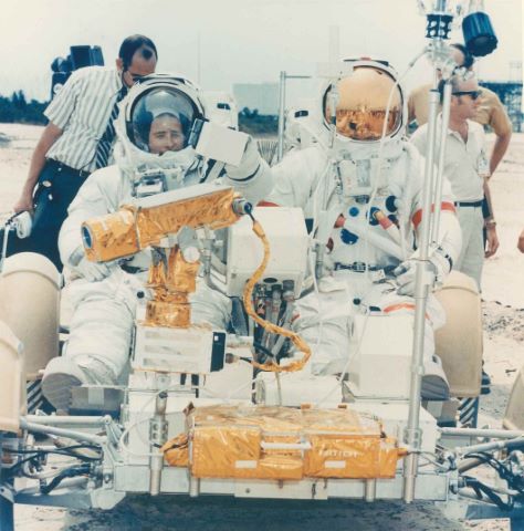 Entraînement de l'équipage sur le Lunar Roving Vehicule (LRV), Apollo…