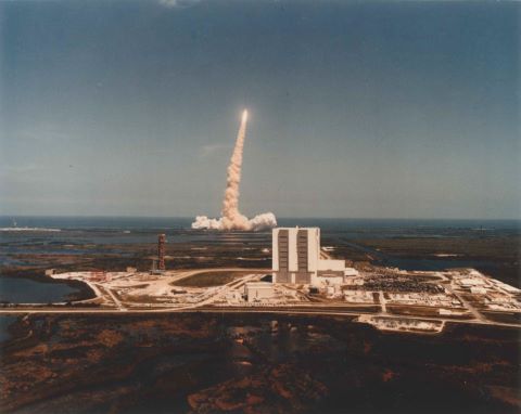 Décollage de la navette Challenger