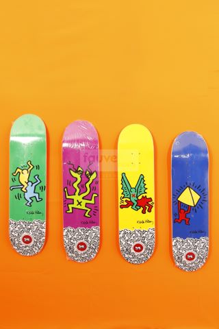 Keith Haring (1958-1990) Skateboard Deck (set...