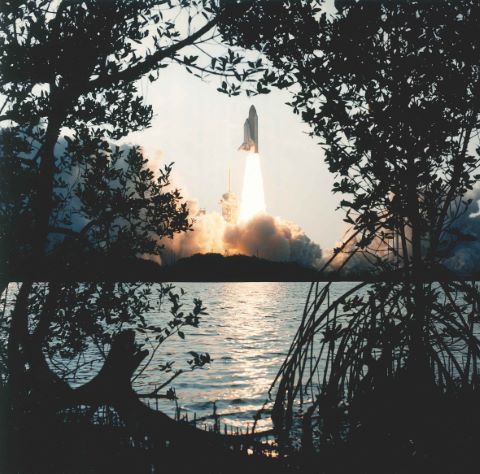 Décollage de la navette Discovery