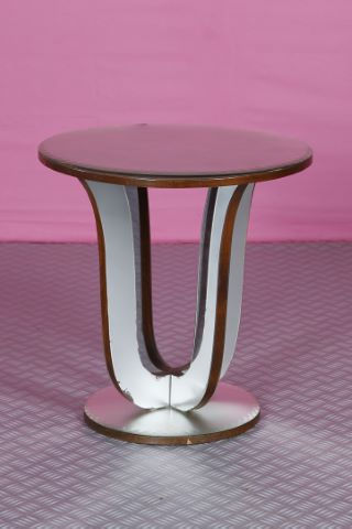 Petite table basse miroir