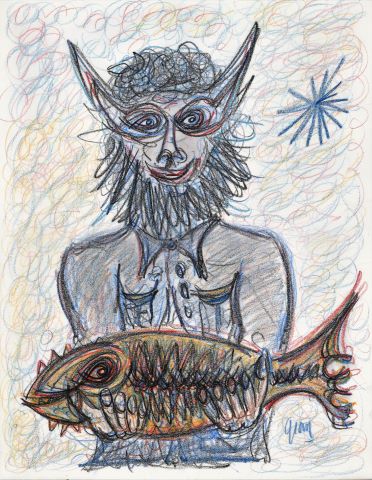 Gian-Angelli (né en 1935) L’Homme poisson
