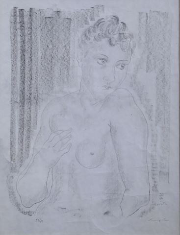 Femme nue à mi-corps