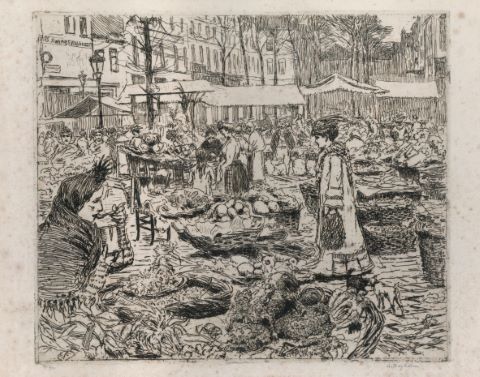 Marché matinal à Bruxelles