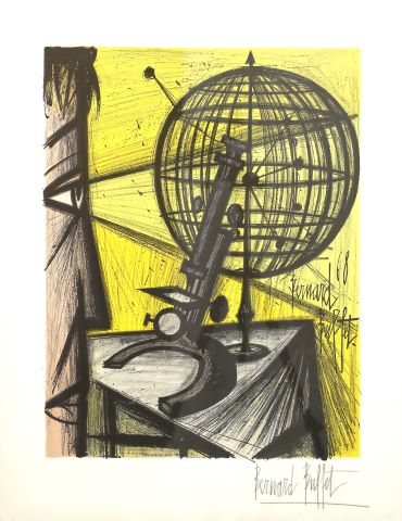 Bernard Buffet (1928-1999) Le Microscope