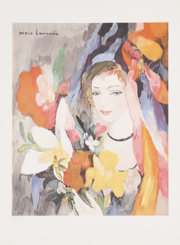 Marie Laurencin (1883-1956) Jeune fille au bouquet
