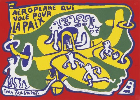 Aéroplane au vol pour la paix