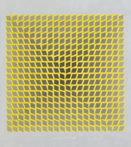 D’après Victor Vasarely (1906-1997) CTA 102