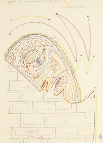 Jean Cocteau (1889-1963) Portrait d’après nature