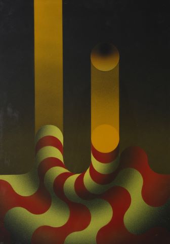 Modulation jaune et rouge