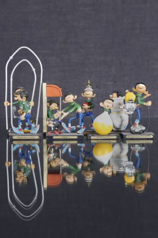 8 figurines Gaston Lagaffe