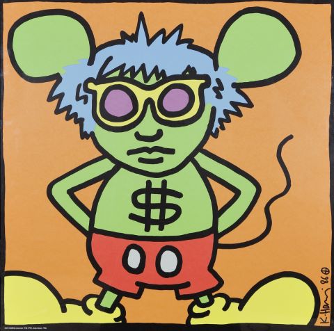 D'après Keith Haring Andy Mouse