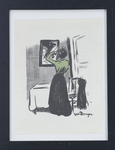Jeune femme au miroir