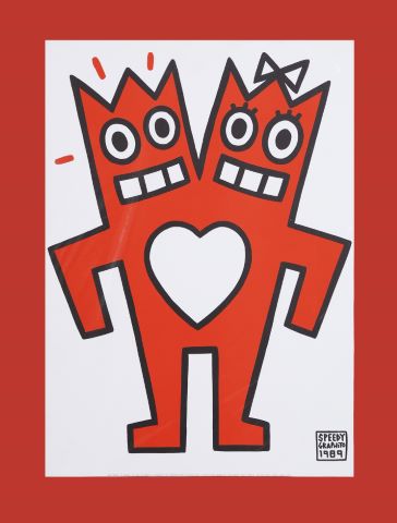 Speedy Graphito (né en 1961) Les Amoureux & Dédé...