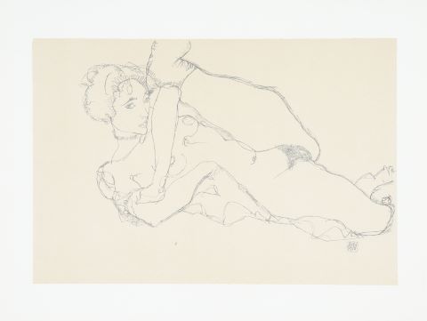 D’après Egon Schiele La Provocatrice