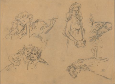Croquis de jeunes femmes