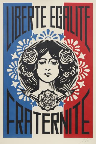 Shepard Fairey (né en 1970) Liberté, Égalité,...