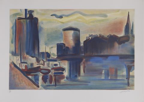 Jean Marzelle (1916-2005) Le Port de La Rochelle