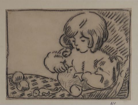 Louis Valtat (1869-1952) Jean Valtat jouant