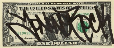 JonOne (né en 1963) One dollar bill