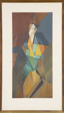 D’après Jacques Villon Personnage cubiste