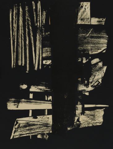 Pierre Soulages (né en 1919) Lithographie n°9