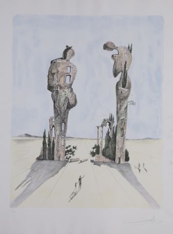 Salvador Dalí (1904-1989) Étude pour l'Angelus...